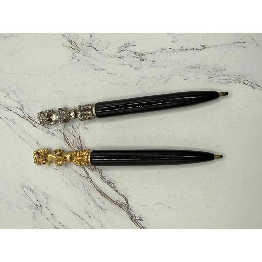 1950s Vintage Purse Mini Poodle Pen Set w/Case